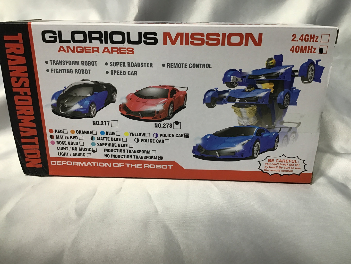 Remote Transformation Car