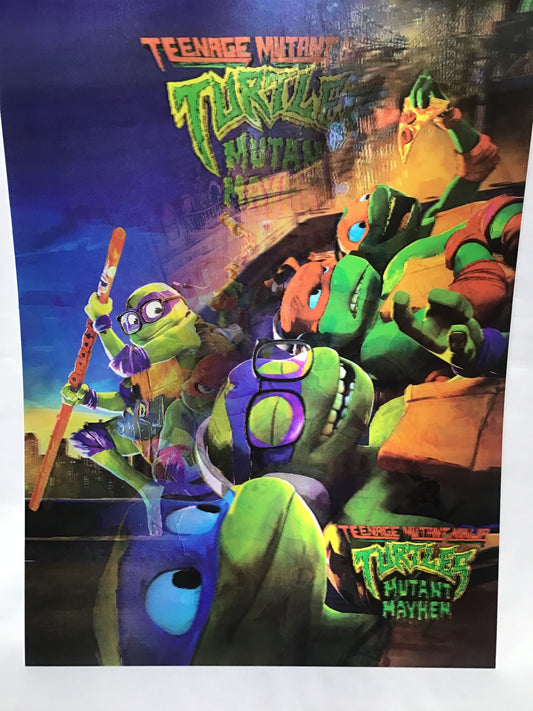 3D Poster Ninja Turtle